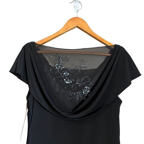 NWT! Patra black short sleeve bead detail dress. Size 12 - Picture 8 of 11